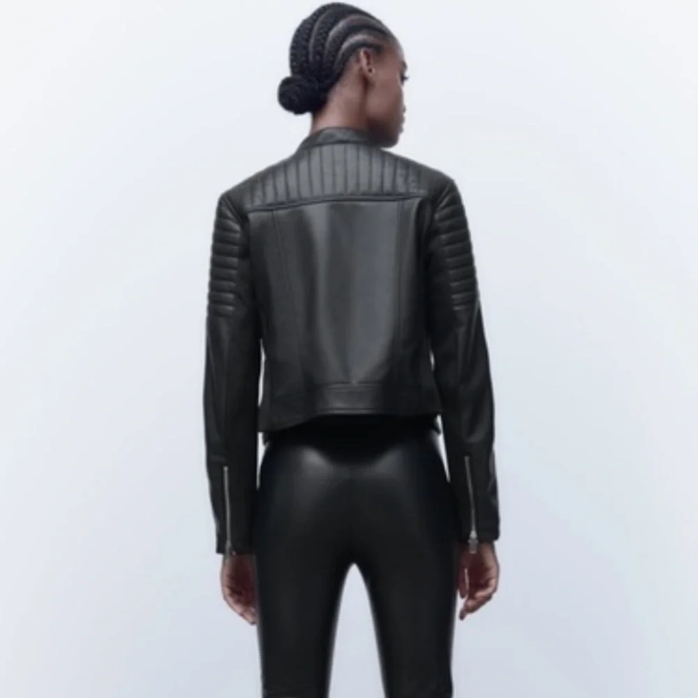 Zara Faux Leather Jacket - Picture 3 of 5